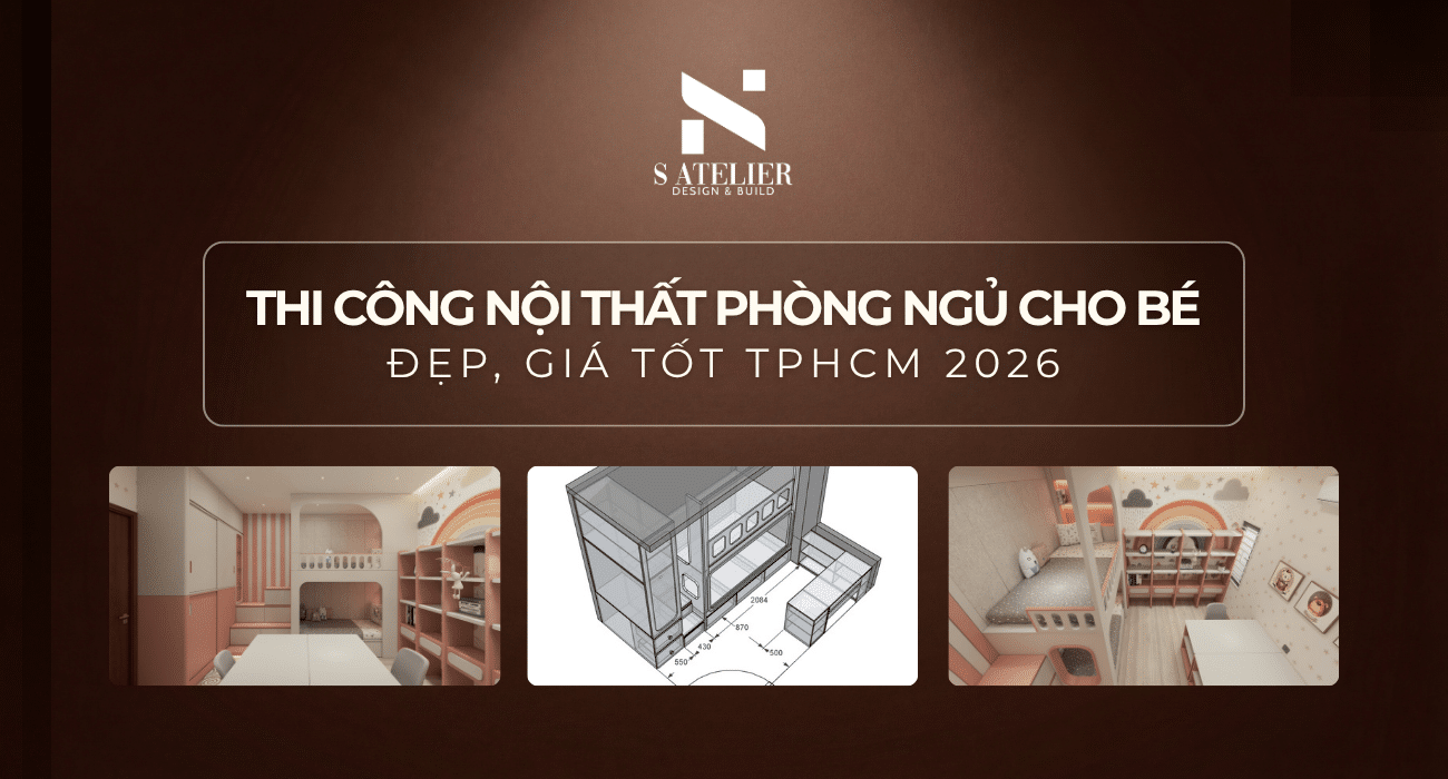 Thi công nội thất phòng ngủ cho bé đẹp, giá tốt TPHCM